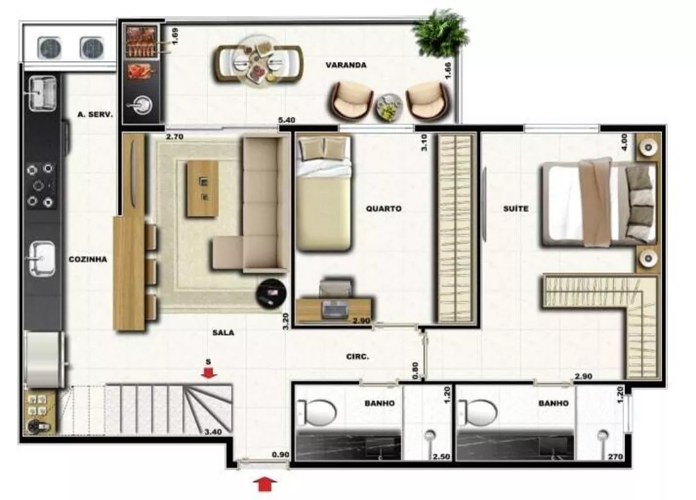Apartamento, 3 quartos, 82 m² - Foto 12
