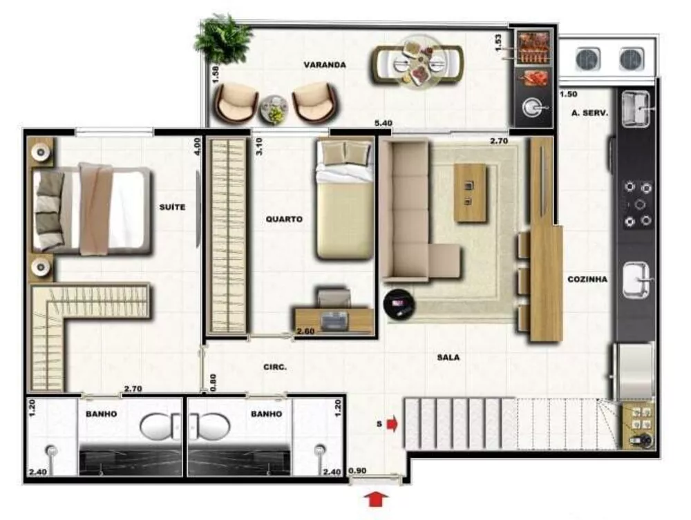 Apartamento, 3 quartos, 82 m² - Foto 16