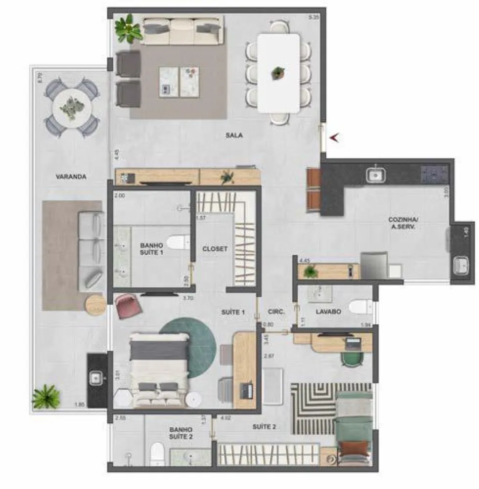 Apartamento, 3 quartos, 103 m² - Foto 16