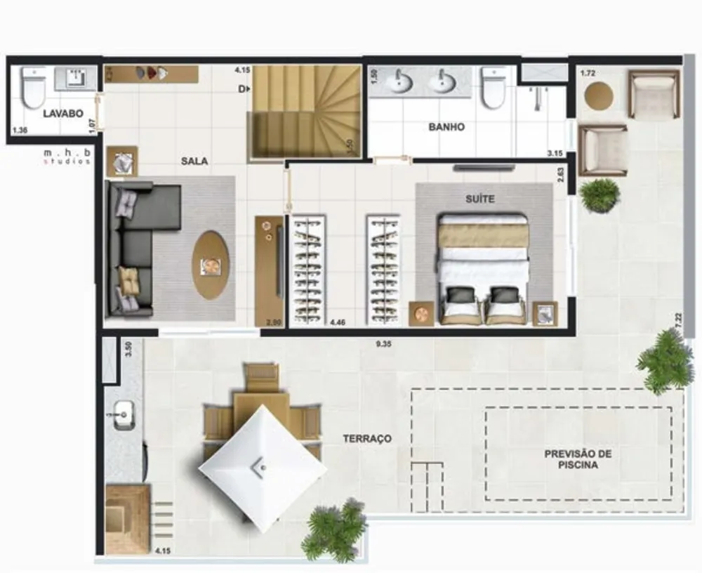 Cobertura, 3 quartos, 128 m² - Foto 96