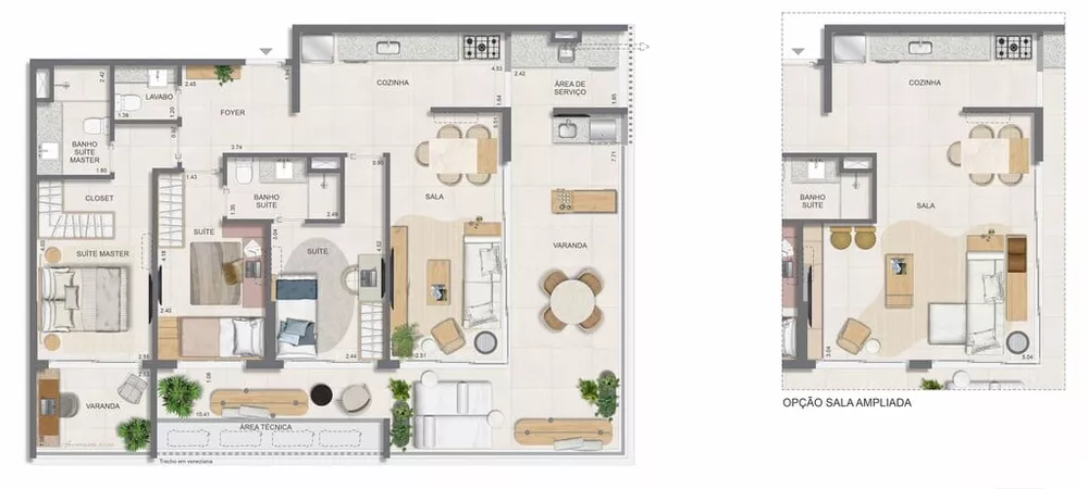 Apartamento, 3 quartos, 104 m² - Foto 8