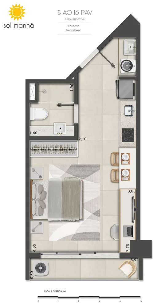 Apartamento, 1 quarto, 77 m² - Foto 112