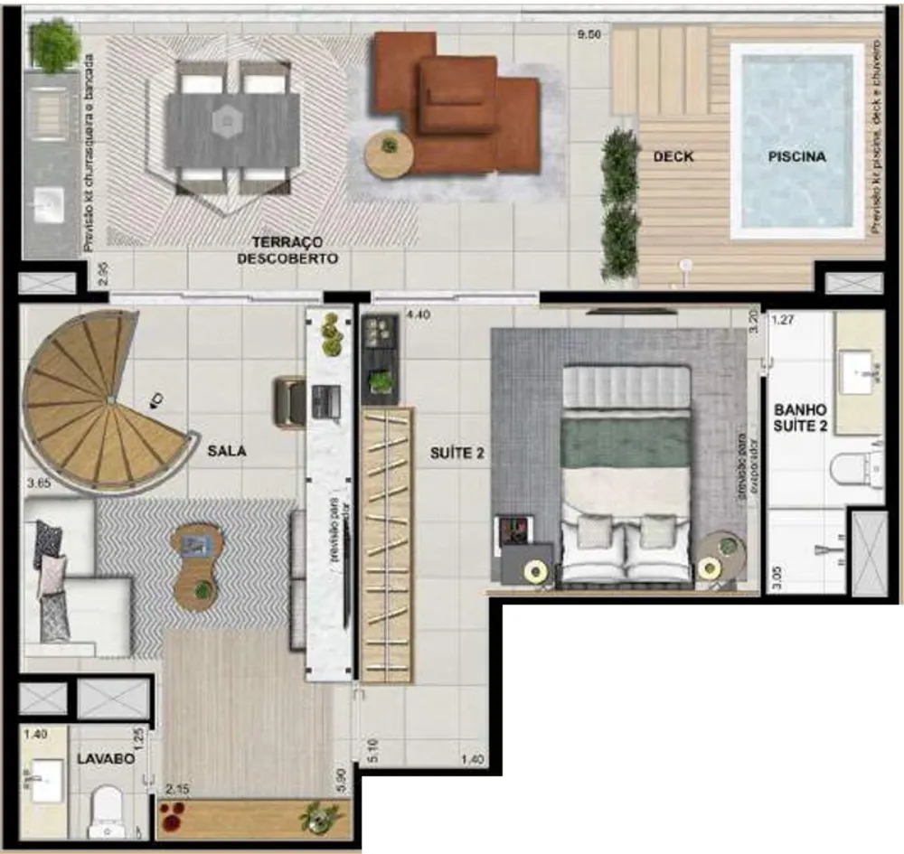 Cobertura, 2 quartos, 150 m² - Foto 35