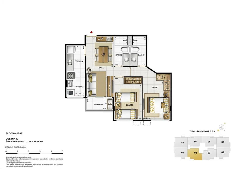 Apartamento, 3 quartos, 75 m² - Foto 48