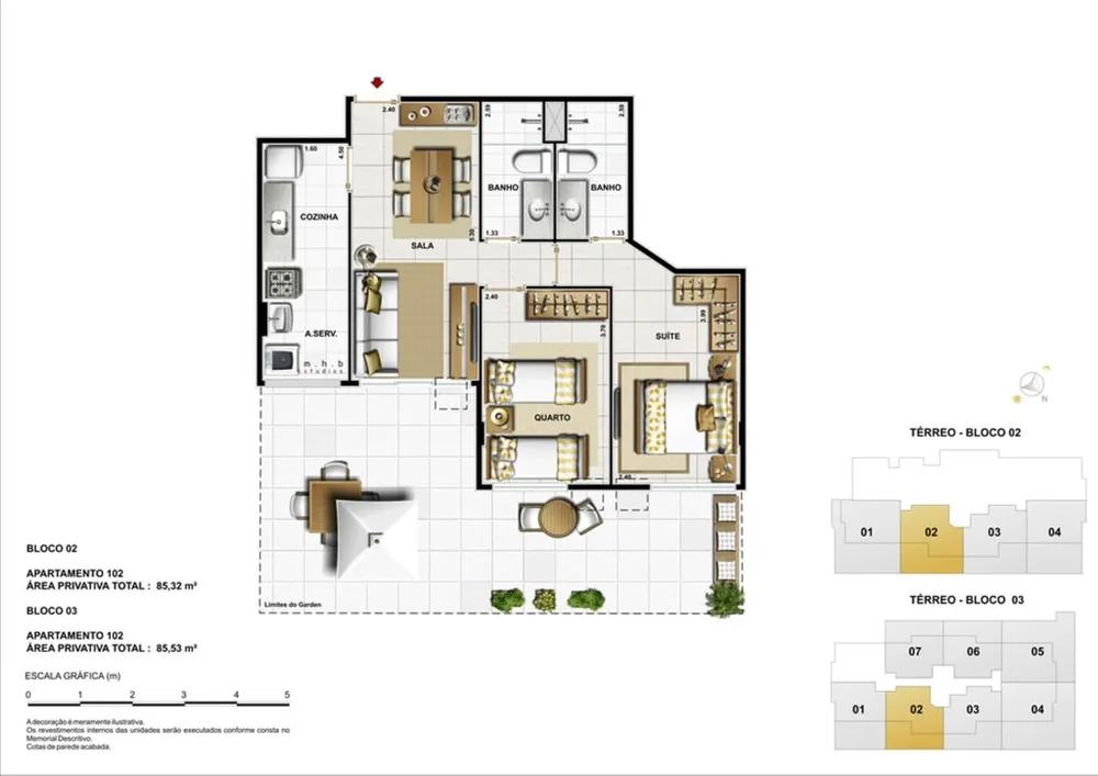Apartamento, 3 quartos, 75 m² - Foto 55