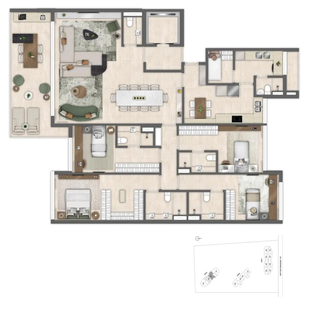 Cobertura, 4 quartos, 290 m² - Foto 147