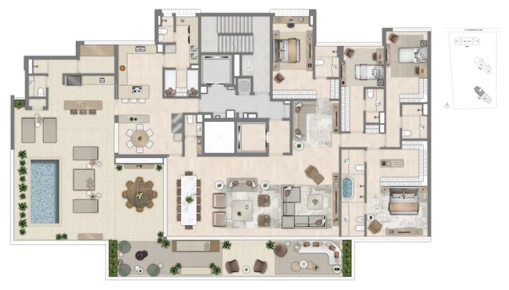 Cobertura, 4 quartos, 290 m² - Foto 152