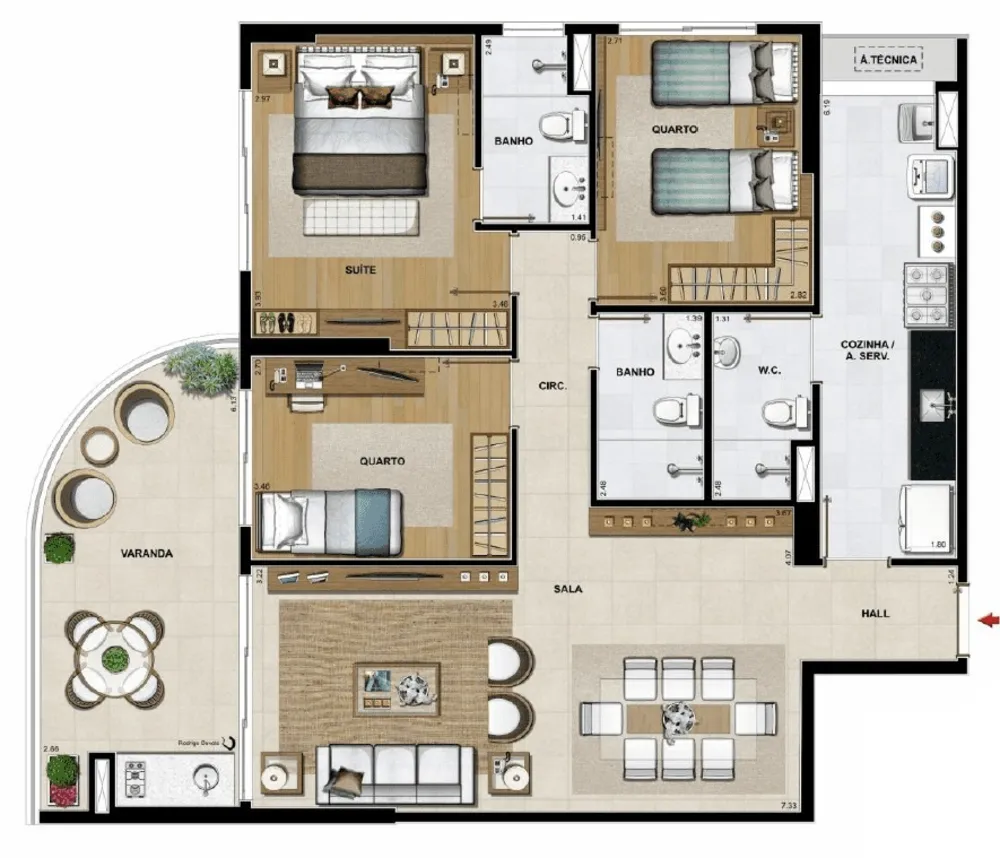 Cobertura, 4 quartos, 248 m² - Foto 76