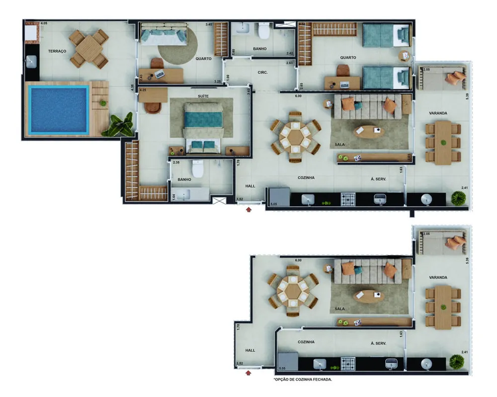 Cobertura, 3 quartos, 123 m² - Foto 17
