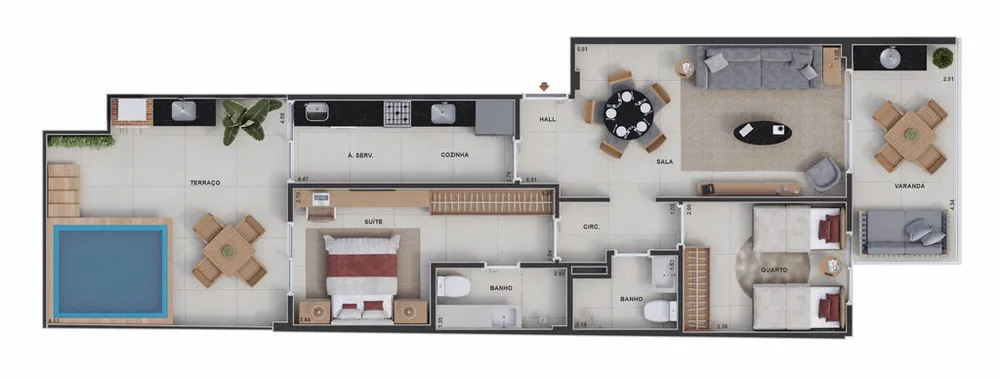 Cobertura, 3 quartos, 123 m² - Foto 16