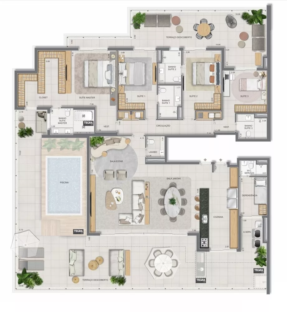 Apartamento, 3 quartos, 267 m² - Foto 10
