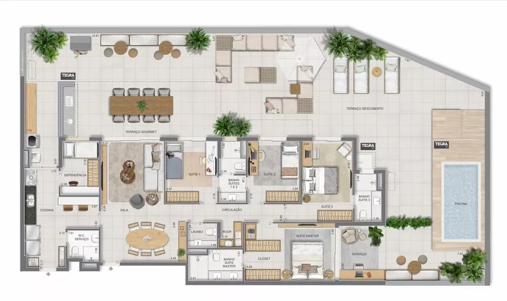 Apartamento, 3 quartos, 123 m² - Foto 101