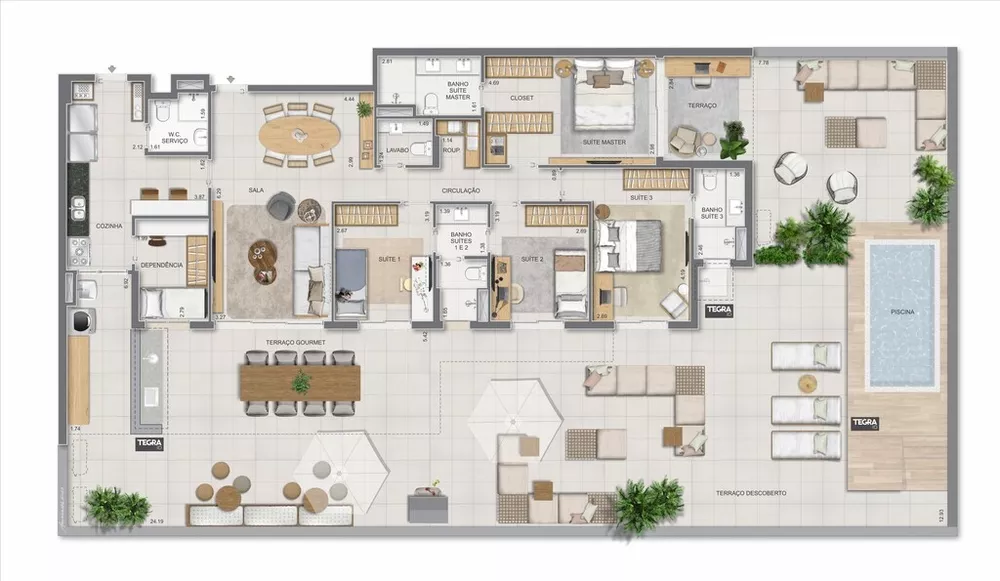 Apartamento, 3 quartos, 123 m² - Foto 105