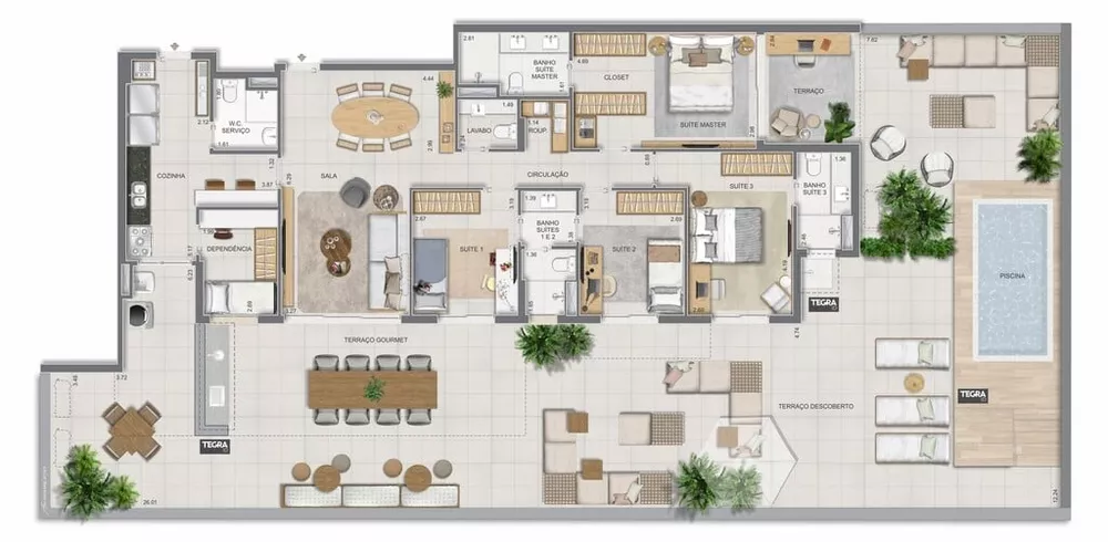 Apartamento, 3 quartos, 123 m² - Foto 102