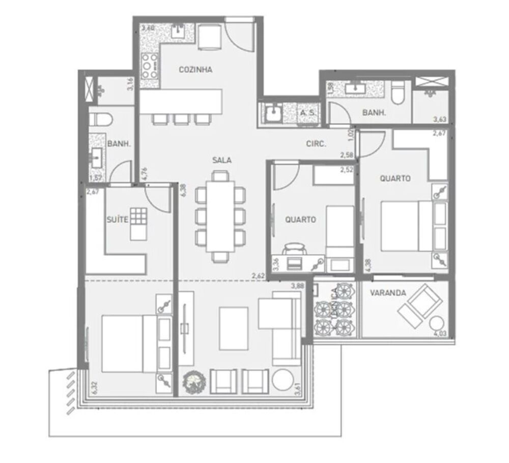 Cobertura, 3 quartos, 265 m² - Foto 5
