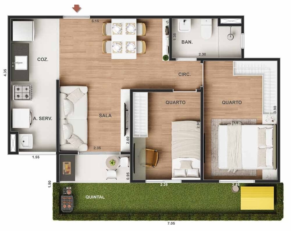 Apartamento, 1 quarto, 30 m² - Foto 28