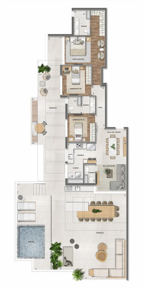 Apartamento, 3 quartos, 96 m² - Foto 167