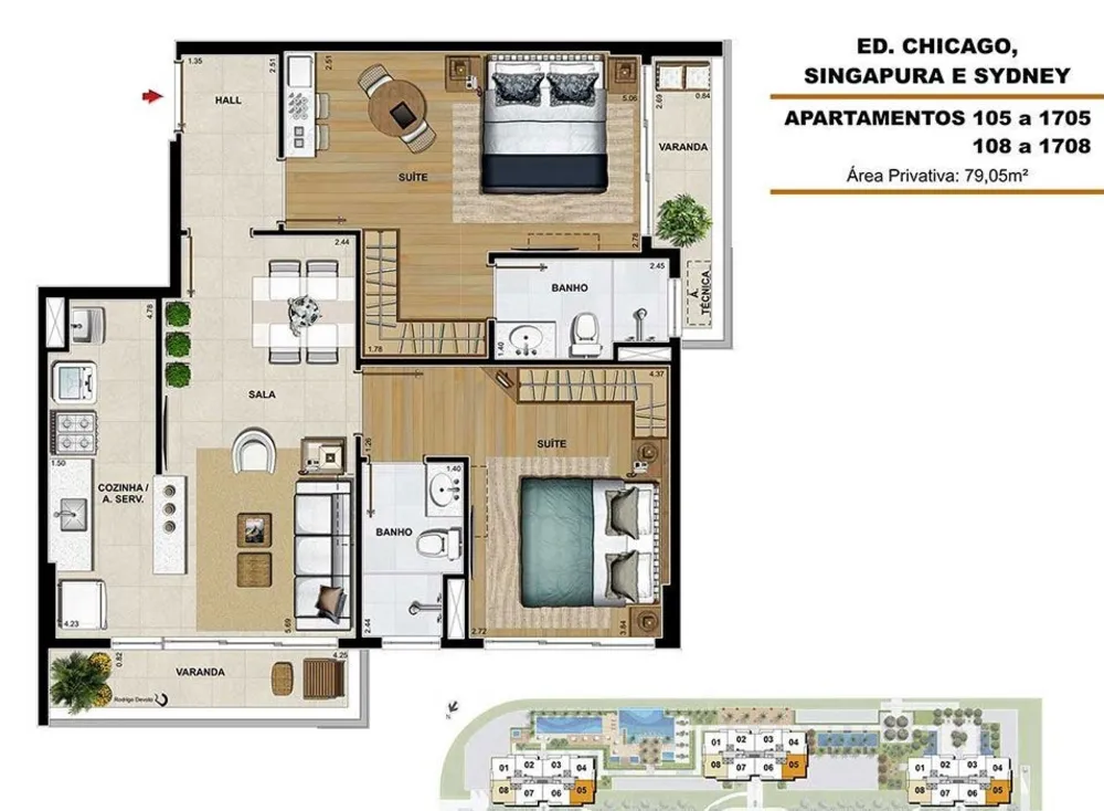 Apartamento, 2 quartos, 82 m² - Foto 17