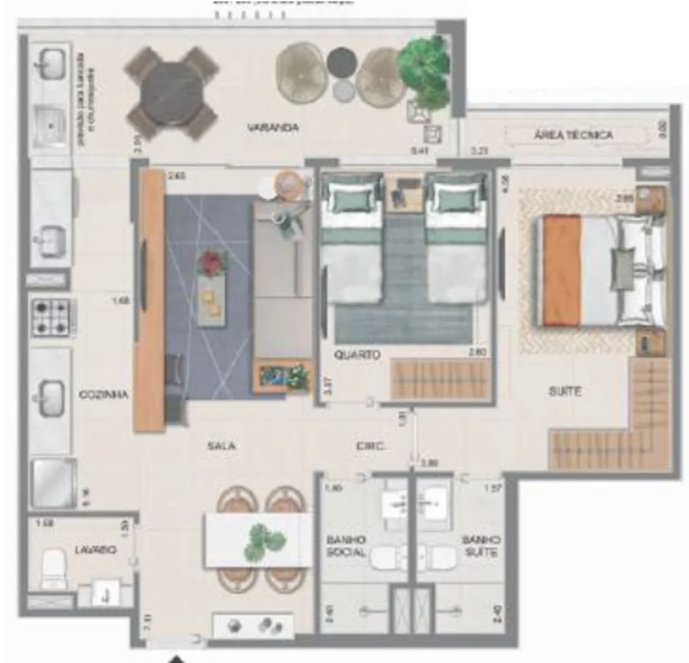 Apartamento, 2 quartos, 77 m² - Foto 20