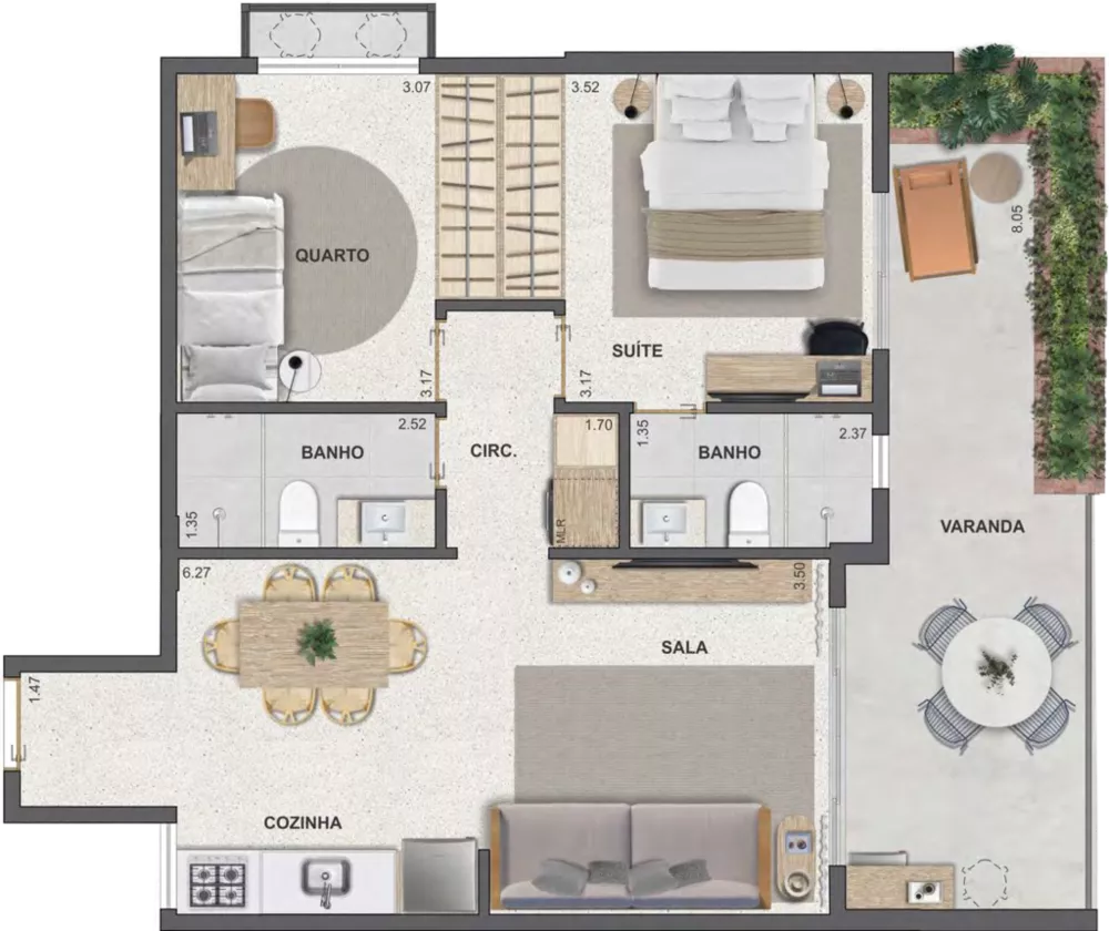 Apartamento, 1 quarto, 41 m² - Foto 1