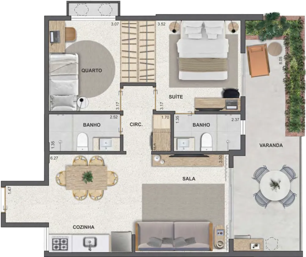 Apartamento, 1 quarto, 41 m² - Foto 46