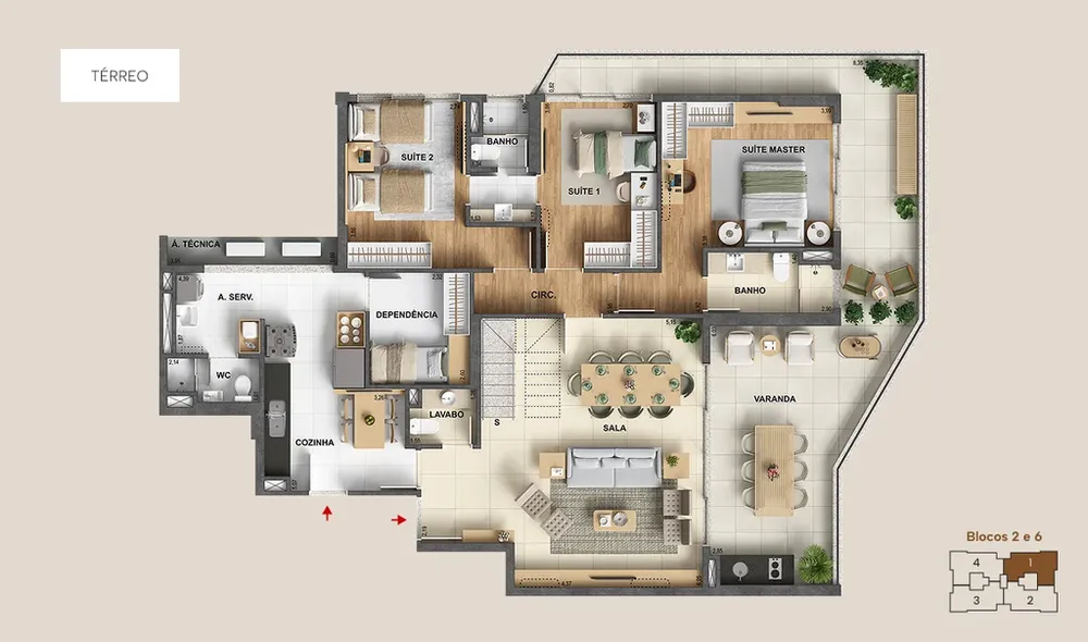Cobertura, 4 quartos, 363 m² - Foto 24