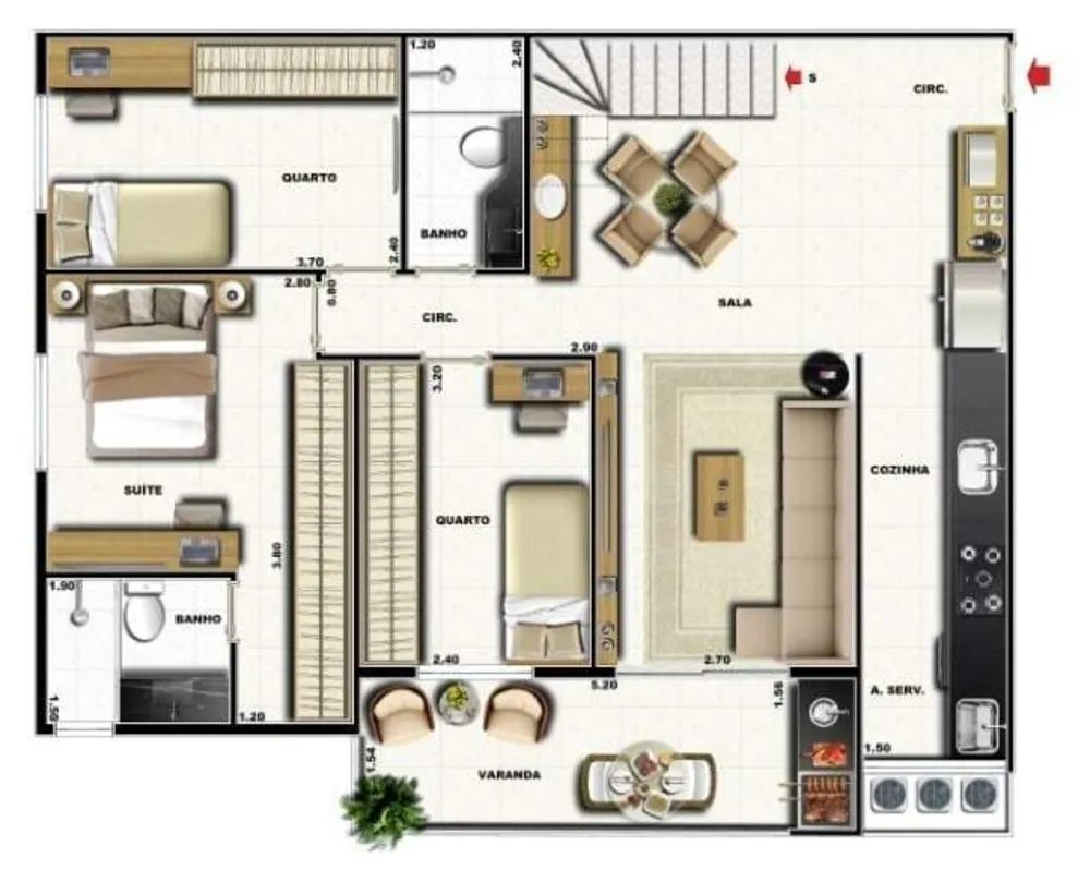 Apartamento, 2 quartos, 64 m² - Foto 44