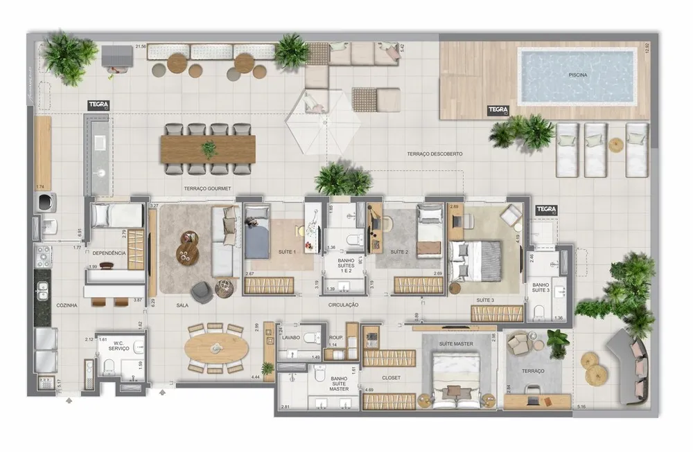 Apartamento, 4 quartos, 275 m² - Foto 203