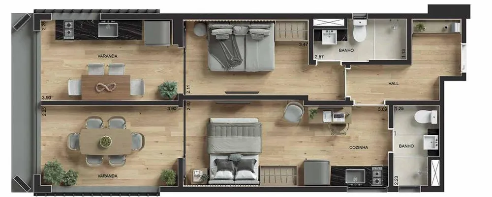 Apartamento, 1 quarto, 174 m² - Foto 26