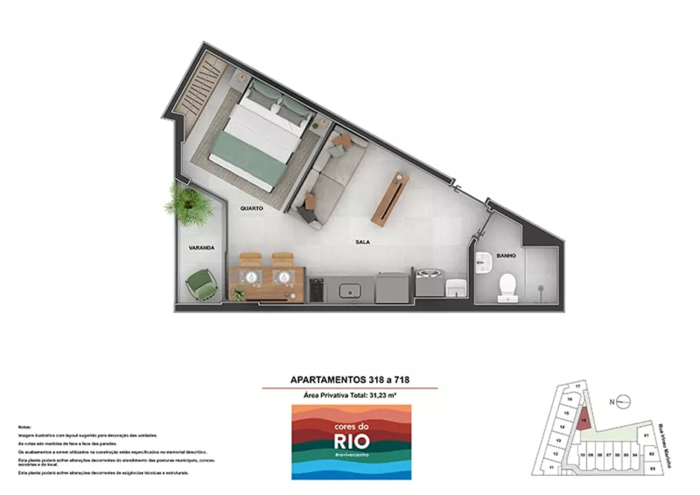 Apartamento, 1 quarto, 32 m² - Foto 12