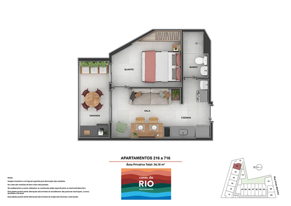 Apartamento, 1 quarto, 34 m² - Foto 60