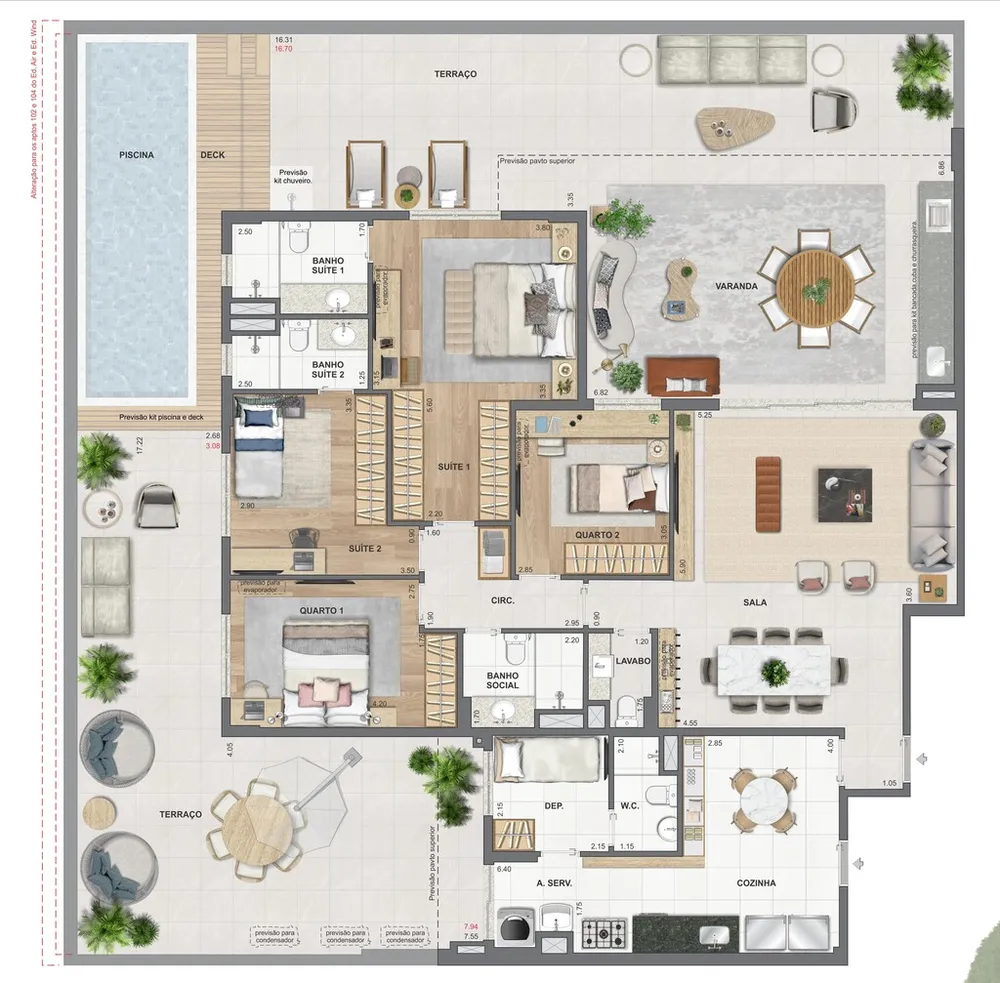 Apartamento, 4 quartos, 171 m² - Foto 60