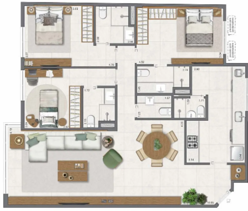 Apartamento, 3 quartos, 111 m² - Foto 54