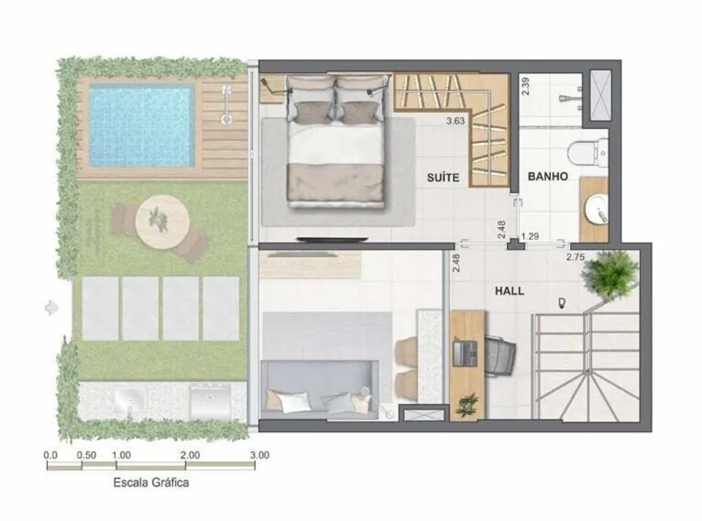 Cobertura, 1 quarto, 67 m² - Foto 61