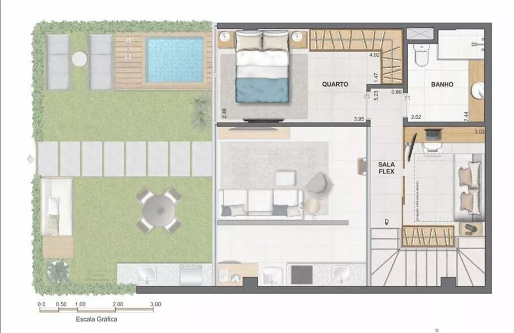 Cobertura, 1 quarto, 67 m² - Foto 17