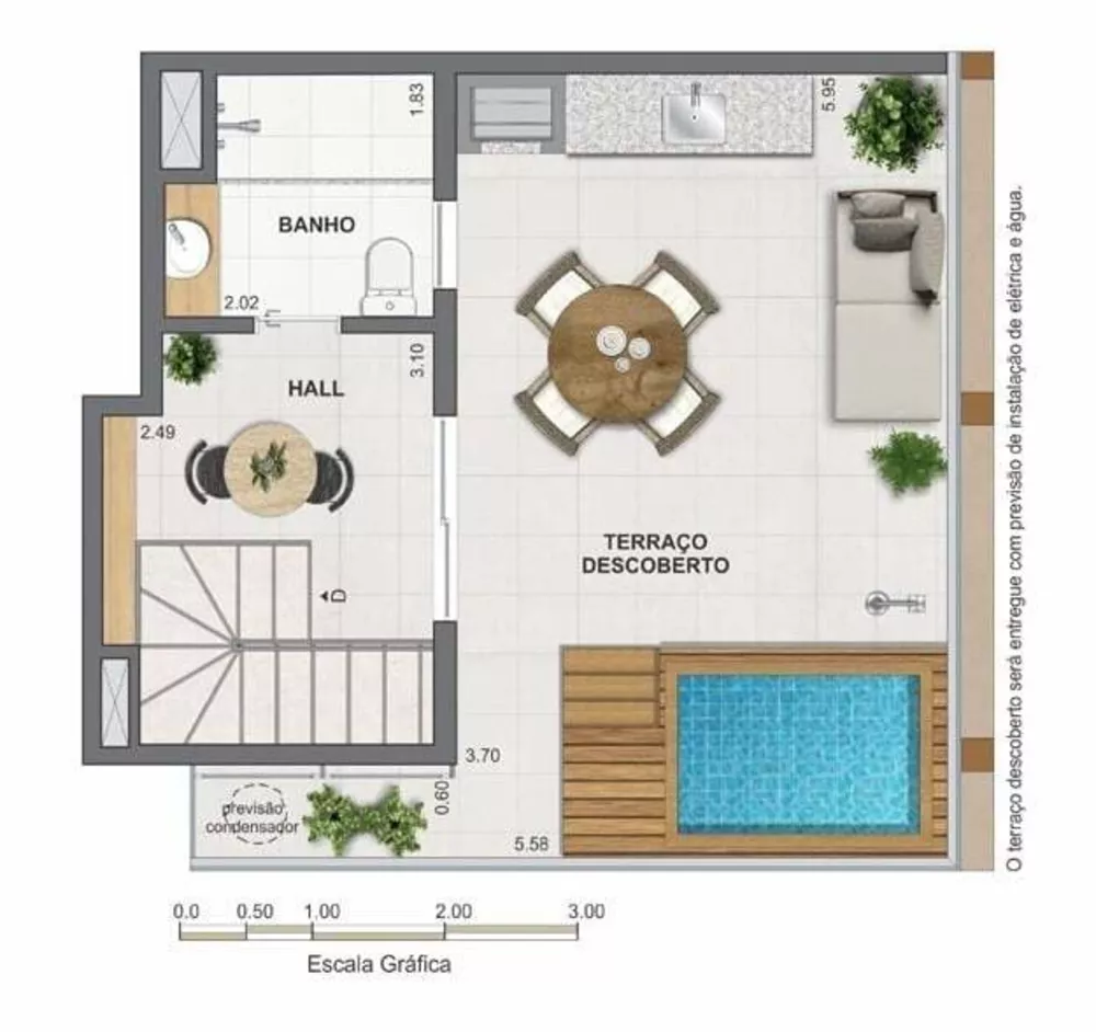 Cobertura, 1 quarto, 67 m² - Foto 7