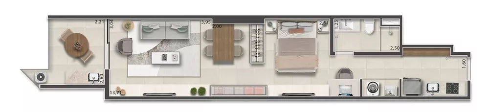 Apartamento, 1 quarto, 66 m² - Foto 59