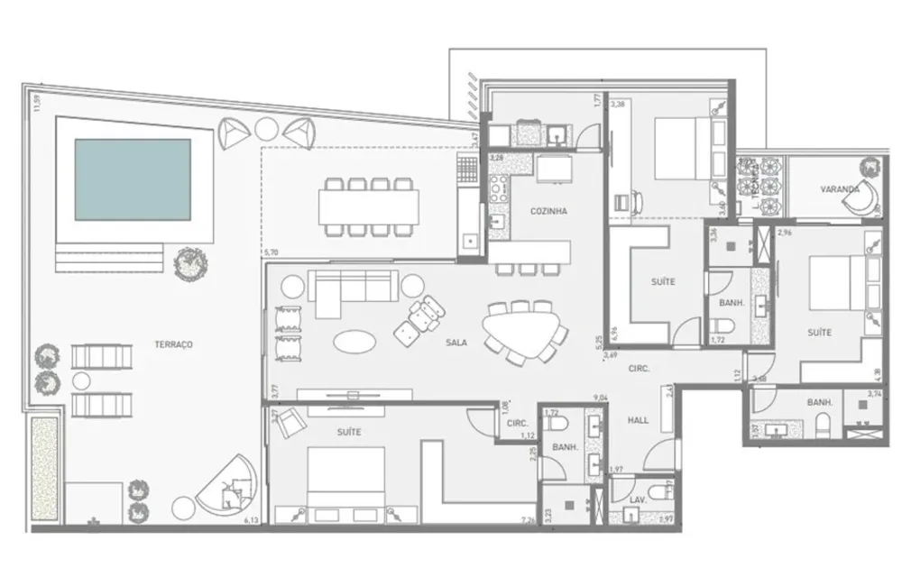 Cobertura, 3 quartos, 290 m² - Foto 46