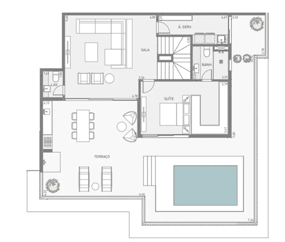 Cobertura, 3 quartos, 290 m² - Foto 48