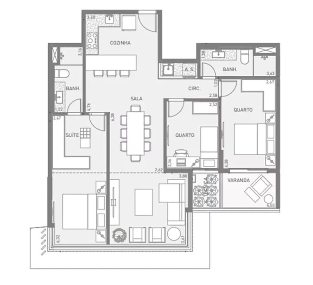 Cobertura, 3 quartos, 290 m² - Foto 5