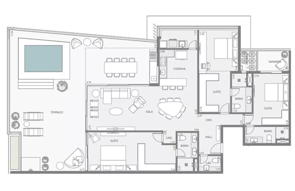 Cobertura, 3 quartos, 290 m² - Foto 25