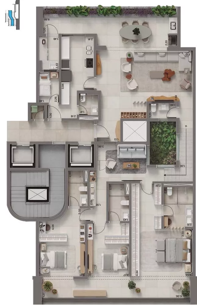 Apartamento, 4 quartos, 221 m² - Foto 12
