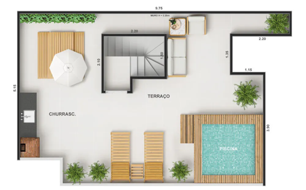 Apartamento, 2 quartos, 43 m² - Foto 60