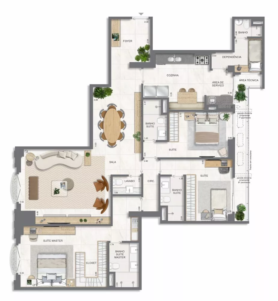 Apartamento, 4 quartos, 211 m² - Foto 14
