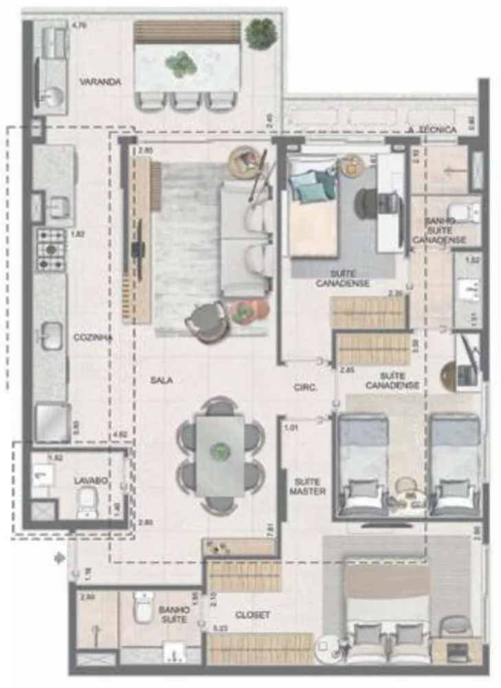 Apartamento, 3 quartos, 106 m² - Foto 40