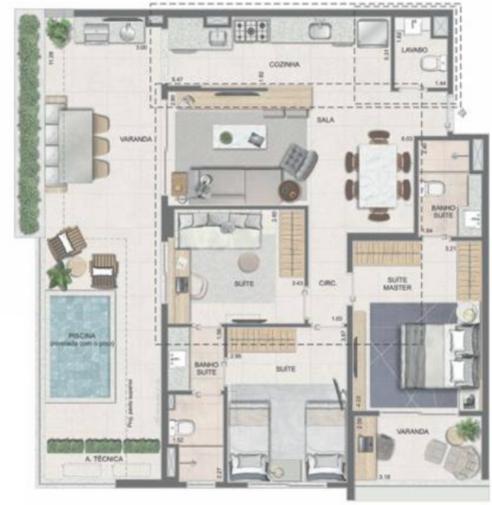 Apartamento, 3 quartos, 106 m² - Foto 33
