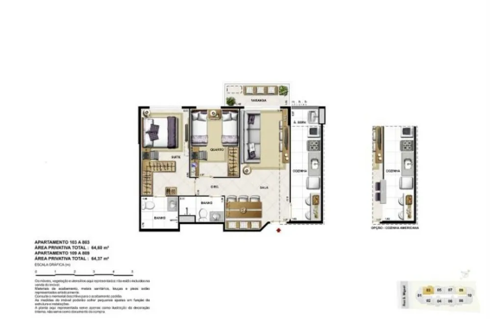 Apartamento, 2 quartos, 65 m² - Foto 47