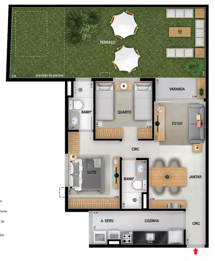 Apartamento, 2 quartos, 57 m² - Foto 22