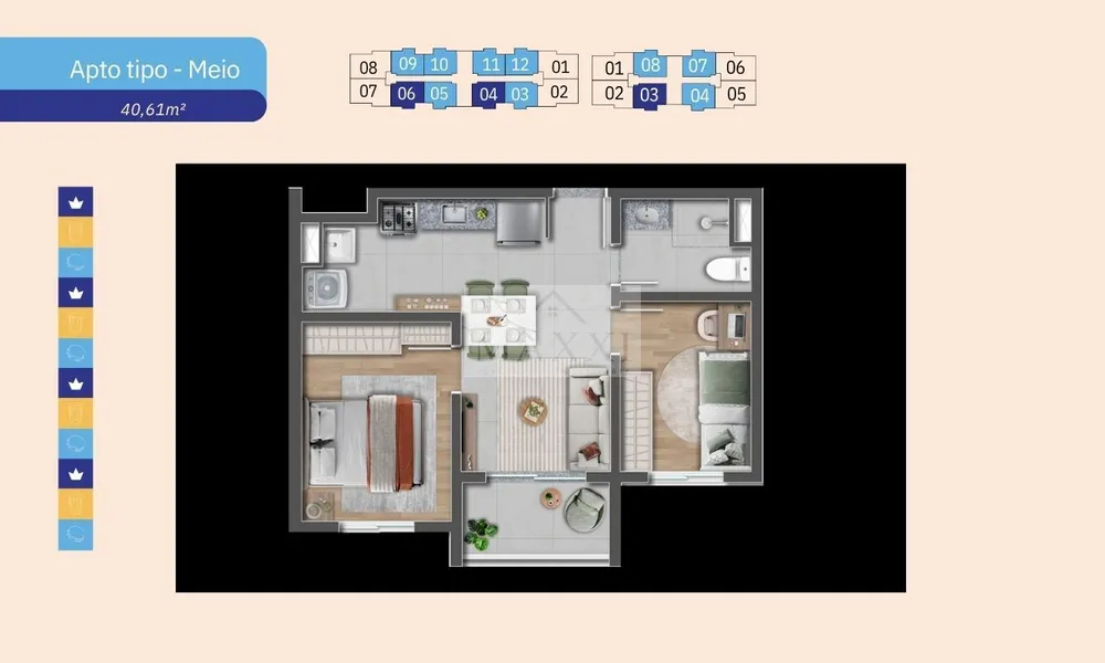 Apartamento, 2 quartos, 40 m² - Foto 31