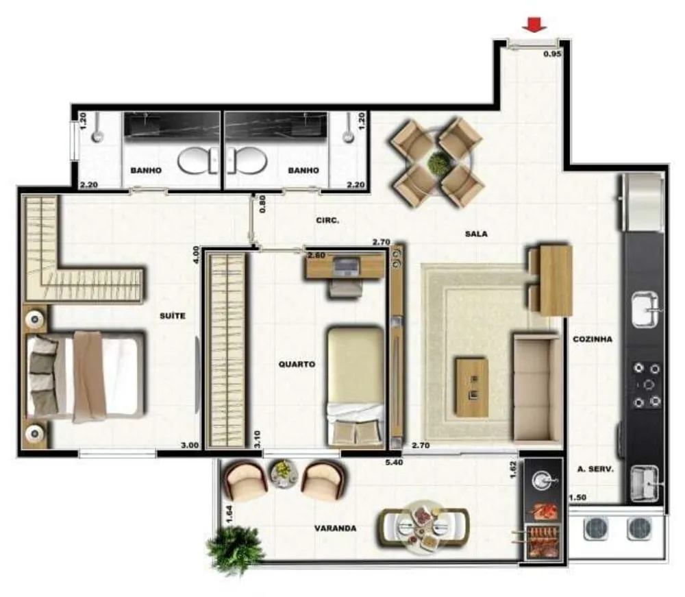 Cobertura, 3 quartos, 131 m² - Foto 38